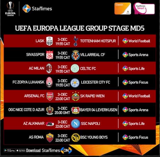 Watch UEFA Europa League on StarTimes: Spurs Have Some Work To Do – KT ...
