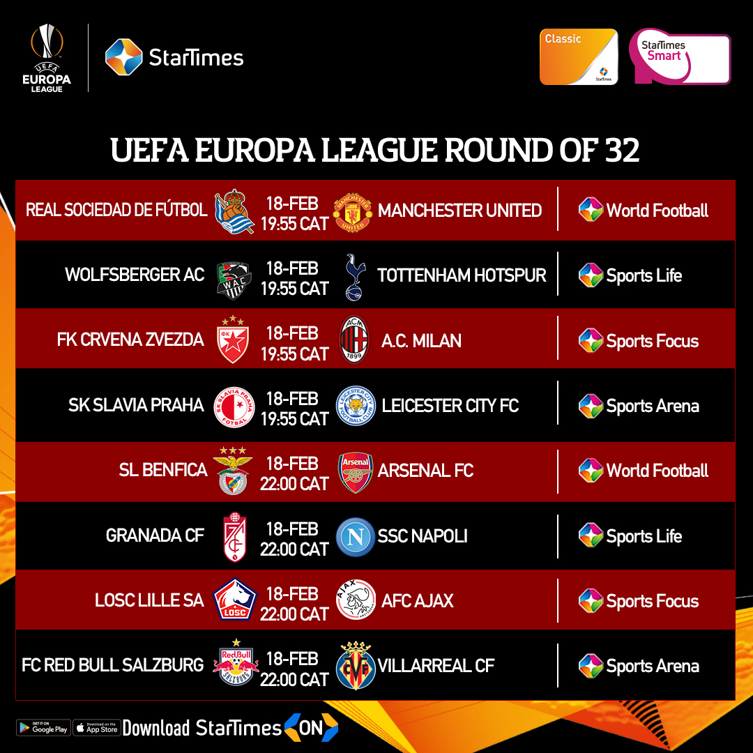 UEFA Europa League on StarTimes: Things Get Serious for Premier League ...