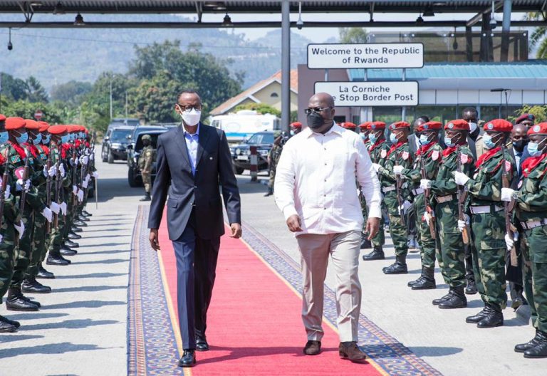 Rwanda-DRC Relations: Kagame, Tshisekedi Meet In Goma After Assessing ...