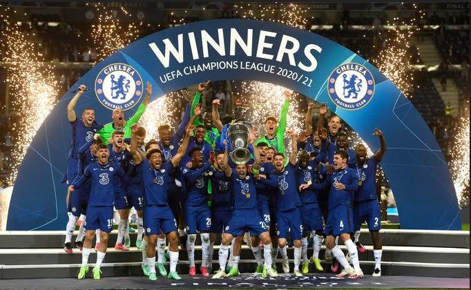 Quadro Chelsea Escalação Final Champions League (UCL) 2020/2021